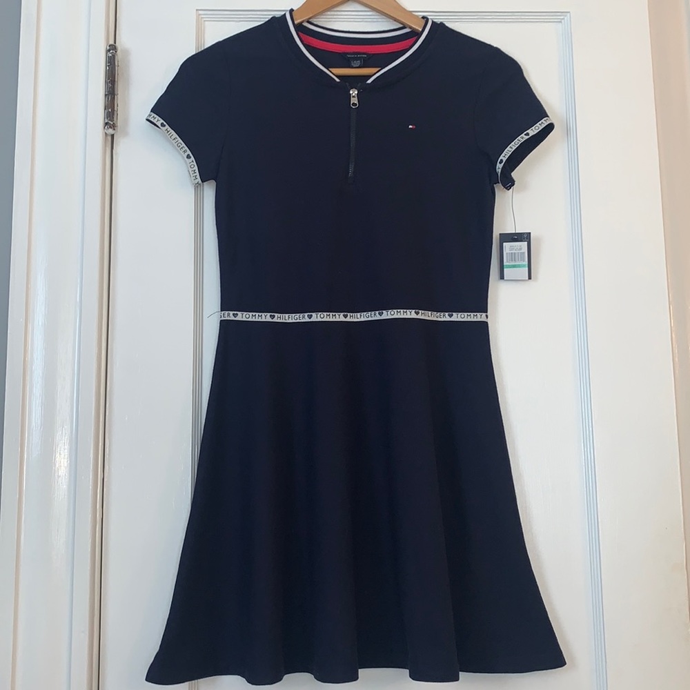 NWT Tommy Hilfiger 12/14 Navy Blue Dress